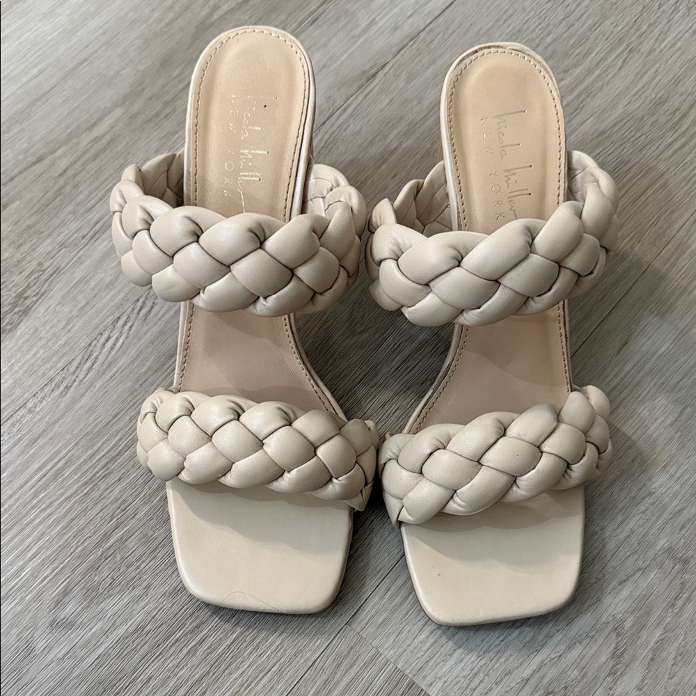 Braided Cream Sandals